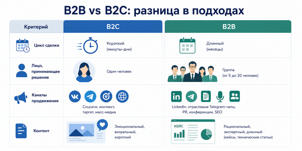B2B vs B2C разница в подходах B2B vs B2C разница в подходах